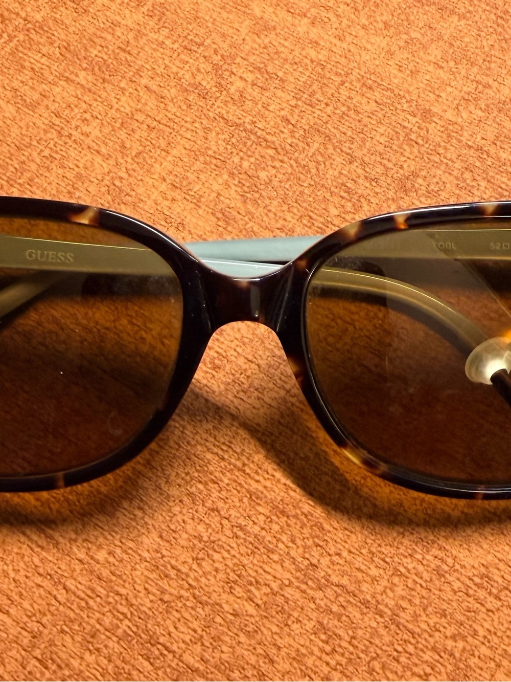 GUESS Women’s Tortoise Frame Sunglasses with Brown Lenses